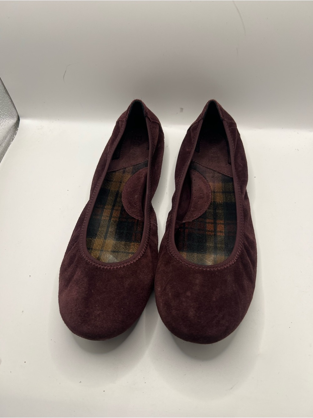 Born Burgundy Suede Ballet Flats - Picture 9 of 9